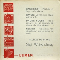 Lumen : Weissenberg - Haydn, Soler, Czerny