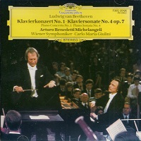 Deutsche Grammophon : Michelangeli - Beethoven Concerto No. 1, Sonata No. 4