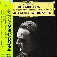 Deutsche Grammophon Japan : Michelangeli - Chopin Mazurkas, Prelude