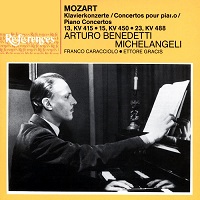 EMI References : Michelangeli - Mozart Concertos 13, 15 & 23