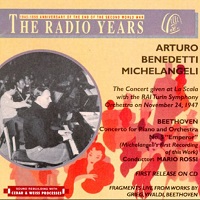 Radio Years : Michelangeli - Beethoven, Grieg