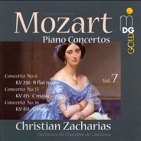 Musikproduktion Dabringhaus Und Grimm Gold : Zacharias - Mozart Concertos Volume 07