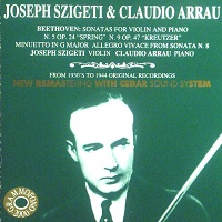 Grammofono 2000 : Arrau - Beethoven Violin Sonatas 5 & 9