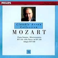 Philips Claudio Arrau Collection : Arrau Volume 16 - Mozart Sonatas 10 & 11, Adagio