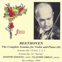 Strings : Arrau Beethoven Violin Sonatas Volume 02