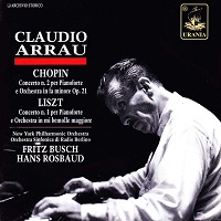 Urania : Arrau - Chopin, Liszt