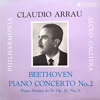 Columbia : Arrau - Beethoven Concerto No. 2, Sonata No. 7