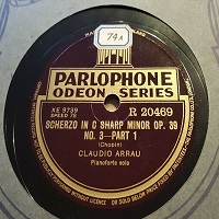 Parlophone : Arrau - Chopin Scherzo No. 3