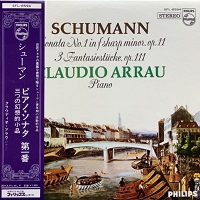 Philips Japan : Arrau - Schumann Sonata No. 1, Fantasiestucke