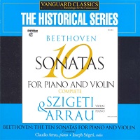 Vanguard Classics : Arrau - Beethoven Violin Sonatas