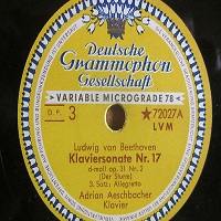 Deutsche Grammophon : Aeschbacher - Beethoven Sonata No. 17