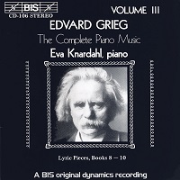 BIS : Knardahl - Grieg Music Volume 03