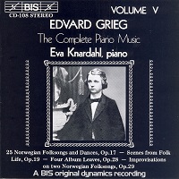 BIS : Knardahl - Grieg Music Volume 05
