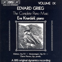BIS : Knardahl - Grieg Music Volume 09