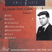 Dante : Gilels - The Young Gilels 