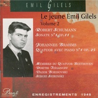 Dante : Gilels - Brahms, Schumann