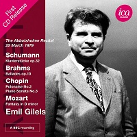 ICA Classics : Gilels - Chopin, Schumann