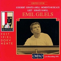 Orfeo : Gilels - Schubert, Liszt