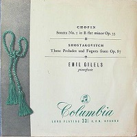 Columbia : Gilels - Chopin, Shostakovich