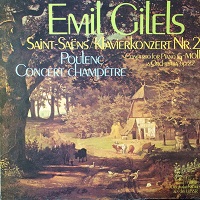 Melodiya : Gilels - Saint-Saens, Poulenc