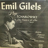 Regent : Gilels - Tchaikvosky Concerto No. 1