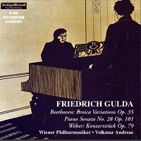 Archipel : Gulda - Beethoven, Weber