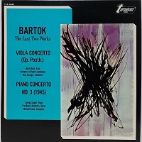 Turnabout : Sandor - Bartok Concerto No. 3