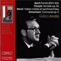 Orfeo D'or : Anda - Bach, Chopin, Ravel, Schumann