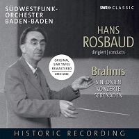 SWR Music : Anda, Gieseking - Brahms Concertos 1 & 2
