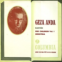 Columbia : Anda - Bartok For Children Volume I, Sonatina
