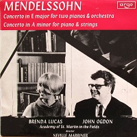 Argo : Ogdon - Mendelssohn Concertos