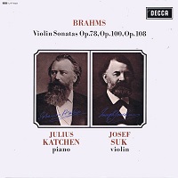 Decca : Katchen - Brahms Violin Sonatas 1 - 3