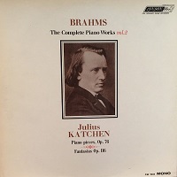 London Mono : Katchen - Brahms Fantasias, Piano Pieces