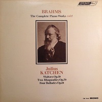 London Mono : Katchen - Brahms Ballades, Waltzes, Rhapsodies