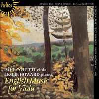 Helios : Howard - English Viola Music