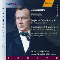 Hänssler Classic : Zilberstein - Brahms Concerto No. 1, Tragic Overture