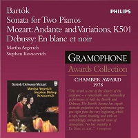 Philips Grammophon Award : Argerich, Kovacevich - Bartok, Mozart, Debussy