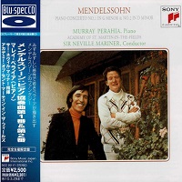 Sony Japan : Perahia - Mendelssohn Concertos 1 & 2
