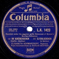 Columbia: Medtner - Medtner Songs