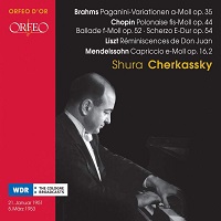 Orfeo : Cherkassky - Chopin, Liszt, Mendelssohn