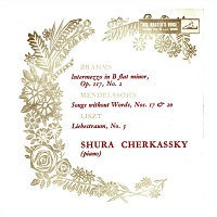 HMV : Cherkassky - Brahms, Liszt, Mendelssohn