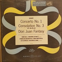 RCA Victor Bluebird : Cherkassky - Liszt Consolation No. 3, Concerto No. 1
