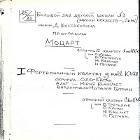 Amateur Recording : Richter - Mozart Piano Quartet No. 1