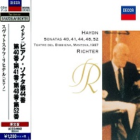 Decca Japan Art of Richter : Richter - Haydn Sonatas