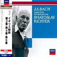 Decca Japan Art of Richter : Richter - Bach English Suites 3, 4 & 6