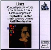 Fonit Cetra : Richter - Liszt Concertos, Hungarian Fantasy
