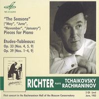 Melodiya Great Hall Recordings : Richter - Rachmaninov, Tchaikovsky