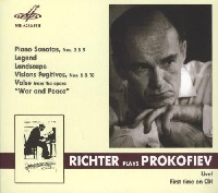 Melodiya Great Hall Recordings : Richter - Prokofiev Sonatas 2 & 9