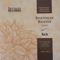 Moscow Conservatory Records : Richter - Bach Works