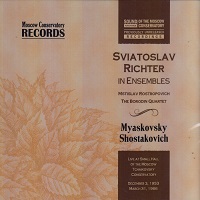 Moscow Conservatory Records : Richter - Myaskovsky, Shostakovich